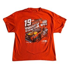 Joe Gibbs Racing NASCAR Martin Truex Jr Mens Graphic T-Shirt Orange Cotton